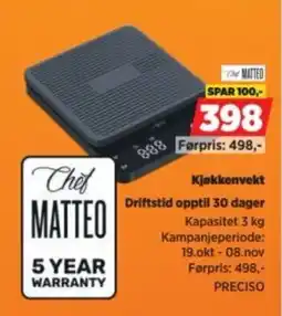POWER Chef Matteo Kjøkkenvekt tilbud