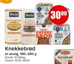Spar Knekkebrød tilbud