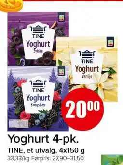 Spar Yoghurt 4-pk tilbud