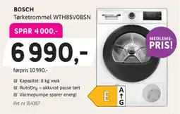 ELON Bosch tørketrommel WTH85V0BSN tilbud