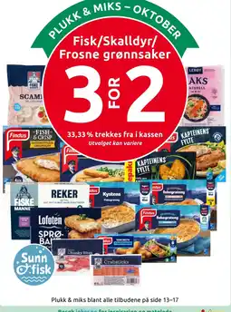Joker Fisk/Skalldyr/Frosne grønnsaker tilbud