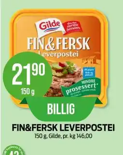 Kiwi FIN&FERSK LEVERPOSTEI tilbud