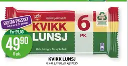 Kiwi Kvikk Lunsj tilbud