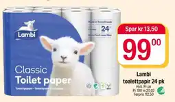 Coop Extra LAMBI TOALETTPAPIR 24 PK tilbud
