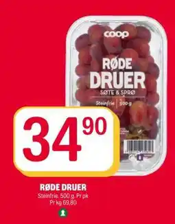 Coop Extra RØDE DRUER tilbud