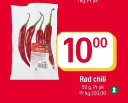 Coop Extra Rød chili tilbud