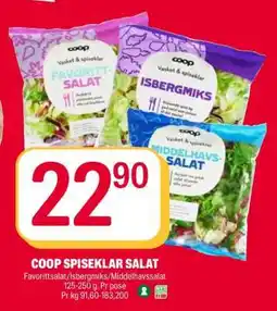 Coop Extra Coop spiseklar salat tilbud