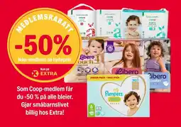 Coop Extra Pampers premium protection tilbud