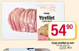 Coop Extra Coop ytrefilet av svin tilbud