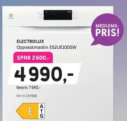 ELON Electrolux oppvaskmaskin E52UE100SW tilbud