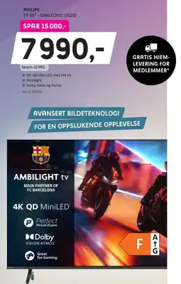 ELON Philips TV 55" - 55MLED910 tilbud