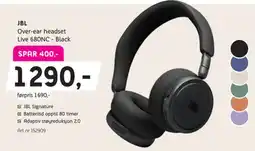 ELON Jbl over-ear headset live 680nc - black tilbud