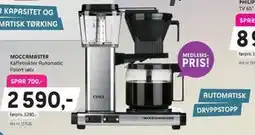 ELON MOCCAMASTER Kaffetrakter Automatic Polert sølv, Medlemspris tilbud