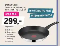 ELON JAMIE OLIVER Stekepanne JO Everyday Kitchen SS Frypan 28 cm, Medlemspris tilbud