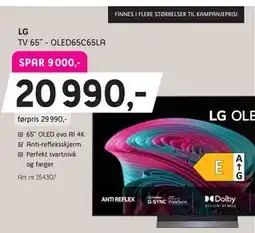 ELON LG TV 65” - OLED65C65LA tilbud