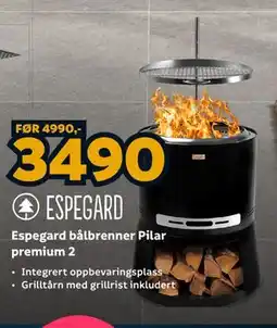 Megaflis Espegard bålbrenner Pilar premium 2 tilbud
