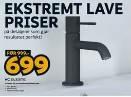 Megaflis Celeste Ely servantbatteri matt sort tilbud
