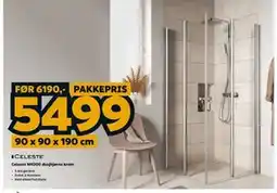 Megaflis Celeste MH200 dusjhjørne krom tilbud