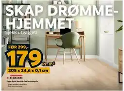 Megaflis Egger Sand Seefeld Oak laminatgulv tilbud