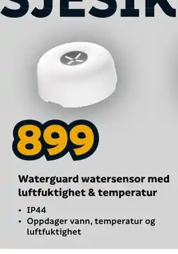 Megaflis Waterguard watersensor med luftfuktighet & temperatur tilbud