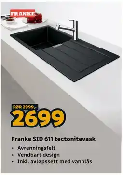 Megaflis Franke SID 611 tectonitevask tilbud