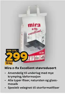 Megaflis Mira z-fix Excellent støvredusert tilbud