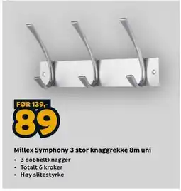 Megaflis Millex Symphony 3 stor knaggrekke 8m uni tilbud