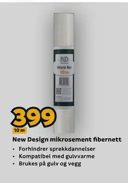 Megaflis New Design mikrosement fibernett tilbud