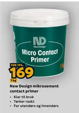 Megaflis New Design mikrosement contact primer tilbud