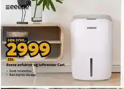 Megaflis Eeese avfukter og luftrenser Carl tilbud