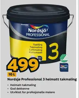 Megaflis Nordsjø Professional 3 helmatt takmaling tilbud