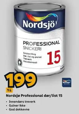 Megaflis Nordsjø Professional dør/list 15 tilbud