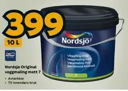 Megaflis Nordsjø Original veggmaling matt 7 tilbud