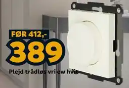 Megaflis Plejd trådløs vri ew hvit tilbud