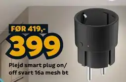 Megaflis Plejd smart plug on/ off svart 16a mesh bt tilbud
