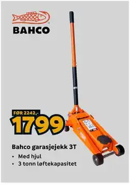 Megaflis Bahco garasjejekk 3T tilbud