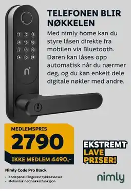 Megaflis Nimly Code Pro Black tilbud