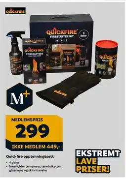 Megaflis Quickfire opptenningssett tilbud