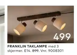 Skeidar FRANKLIN TAKLAMPE tilbud