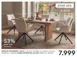 Skeidar GROOVE SPISEBORD tilbud