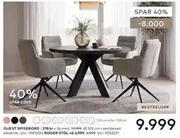 Skeidar GUEST SPISEBORD tilbud