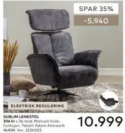 Skeidar SUBLIM LENESTOL tilbud