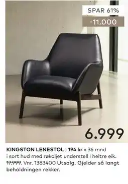 Skeidar KINGSTON LENESTOL tilbud