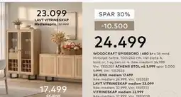 Skeidar LAVT VITRINESKAP tilbud