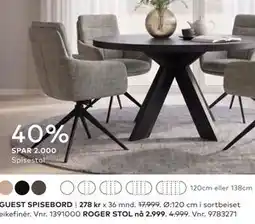 Skeidar ROGER STOL tilbud