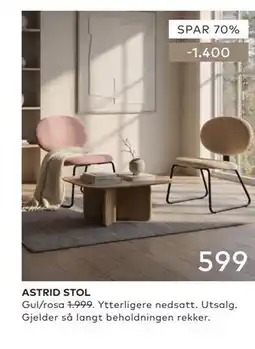 Skeidar ASTRID STOL tilbud