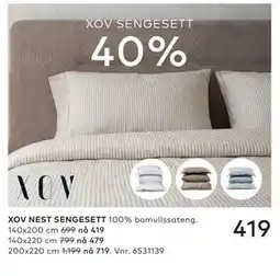 Skeidar XOV NEST SENGESETT tilbud