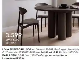 Skeidar KARLA STOL tilbud