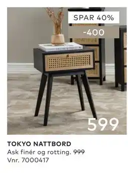 Skeidar TOKYO NATTBORD tilbud