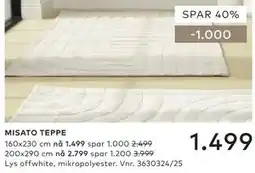 Skeidar MISATO TEPPE tilbud